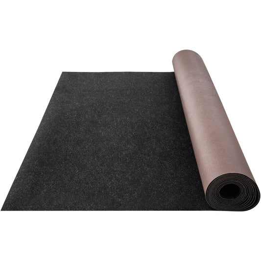 Bass Boat Carpet Cutpile Marine Carpet 6 x 13 ft Charcoal Black In/Outdoor