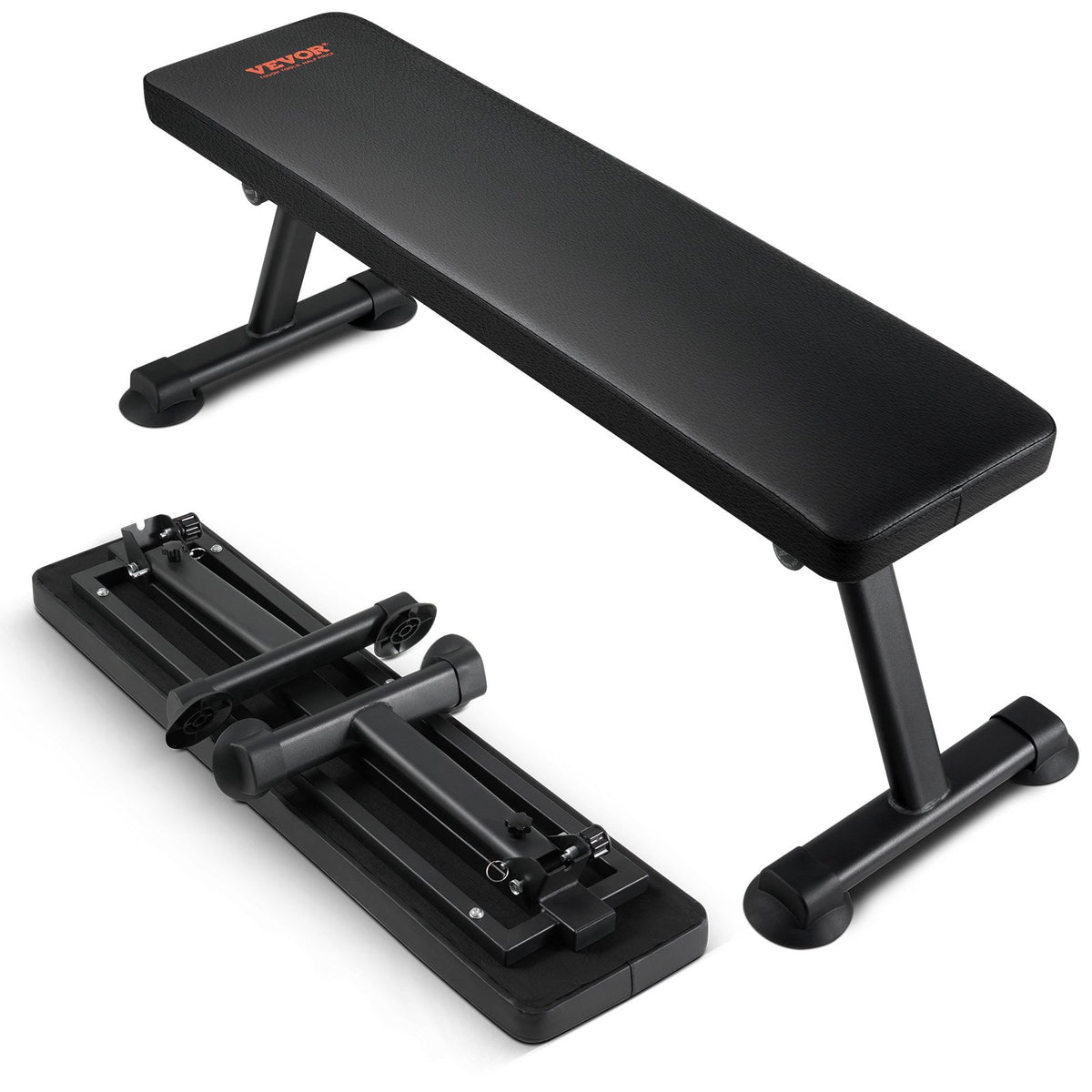 Flat Weight Bench, Foldable Strength Training Bench, Utility Workout Bench for Full Body Workout, 1000 LBS Press Bench for Home Gym Exercise, for Multi-Purpose Weight Training and Ab Exercises