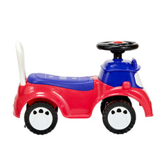 Ride On Toddler Push Car, Push Car for Toddler 19 to 36 Months, Kids Ride On Toy with Music & Under-seat Storage, 25 kg Load Capacity, Foot-to-Floor Walker for Toddlers Boys Girls, Red