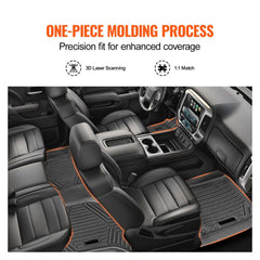 Automotive Floor Mats Fits for Chevrolet Silverado/GMC Sierra 1500 3 pcs