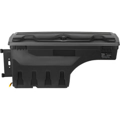 Truck Bed Storage Box, Lockable Swing Case with Password Padlock, 6.6 Gal/25 L ABS Wheel Well Tool Box, Waterproof and Durable, Compatible with Ford F-150 2015-2021, Drivers Side