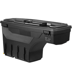 Truck Bed Storage Box, Lockable Swing Case with Password Padlock, 6.6 Gal/25 L ABS Wheel Well Tool Box, Waterproof and Durable, Compatible with Ford F-150 2015-2021, Drivers Side