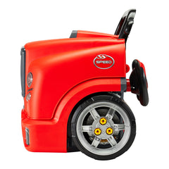 Engine Toy, 60 Pieces, Kids Mechanic Car Repair Set with Removable Parts, Lights and Sounds, Steering Wheel and Horn, Kids Mechanic Workshop Set for Toddler Ages 3 Years and Up, Red