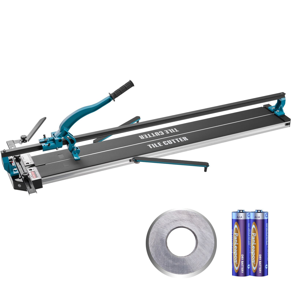 Manual Tile Cutter, 1200mm, Porcelain Ceramic Tile Cutter with Tungsten Carbide Cutting Wheel, Infrared Positioning, Anti-Skid Feet, Durable Rails for professional installers or beginners