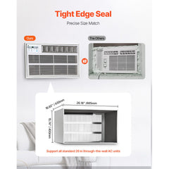 Air Conditioner Wall Sleeve 26 in with Exterior Grille Wall AC Sleeve