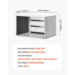 Air Conditioner Wall Sleeve 26 in with Exterior Grille Wall AC Sleeve