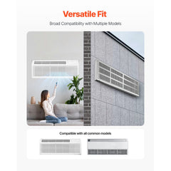 Air Conditioner Wall Sleeve 42 in with Exterior Grille Wall AC Sleeve