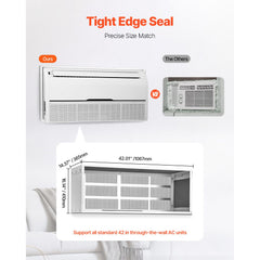 Air Conditioner Wall Sleeve 42 in with Exterior Grille Wall AC Sleeve
