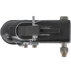 Adjustable Trailer Coupler, 2-5/16" Hitch Ball, 15000 lbs Capacity, Heavy Duty Cast Channel-Mount Coupler with Hardware Kit, Ideal for Towing Station Wagons, Pickup Trucks, SUVs, Black Coating