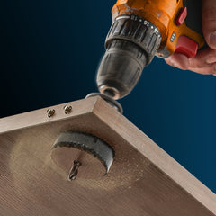 Hole Saw Kit, 11 PCS Saw Blades, 2 Drill Bits, 1 Hex Wrench, Bi Metal M42 Hole Saw Set with Carrying Case, General Purpose Size from 3/4" to 3", Ideal for Wood Board, Iron and Plastic Plate