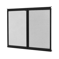 RV Screen Door Protector, 622.3 x 508 mm Door Grille, Easy to Install and Disassemble, Reinforced Breathable Protective Mesh, Aluminum Alloy Camper RV Entry Protector for Pet Protection, Black