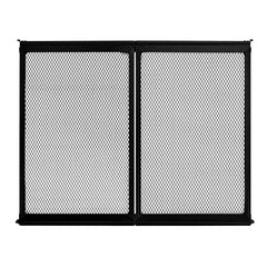 RV Screen Door Protector, 622.3 x 508 mm Door Grille, Easy to Install and Disassemble, Reinforced Breathable Protective Mesh, Aluminum Alloy Camper RV Entry Protector for Pet Protection, Black