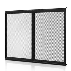 RV Screen Door Protector, 673.1 x 508 mm Door Grille, Easy to Install and Disassemble, Reinforced Breathable Protective Mesh, Aluminum Alloy Camper RV Entry Protector for Pet Protection, Black