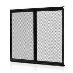 RV Screen Door Protector, 571.5 x 508 mm Door Grille, Easy to Install and Disassemble, Reinforced Breathable Protective Mesh, Aluminum Alloy Camper RV Entry Protector for Pet Protection, Black