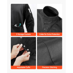 FR Welding Jacket L Size Heavy Duty Cowhide Leather & 9oz FR Cotton