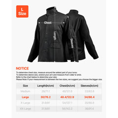FR Welding Jacket L Size Heavy Duty Cowhide Leather & 9oz FR Cotton