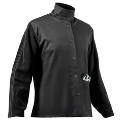 FR Welding Jacket L Size Heavy Duty Cowhide Leather & 9oz FR Cotton