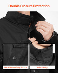 FR Welding Jacket XL Size Heavy Duty Cowhide Leather & 9oz FR Cotton
