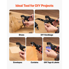 Grommet Tool Kit 500 PCS 10 mm Metal Eyelets Grommets in Gold and Silver