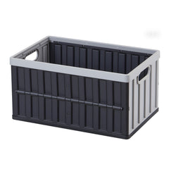Plastic Collapsible Storage Bins with Lids, 65L 3 Packs, Stackable Folding Storage Crates with Handles, Holds 38 kg Per Bin, Heavy Duty Containers, Space-Saving Baskets, for Home Organizing