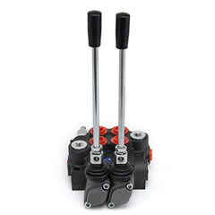 Hydraulic Valve 2 Spool Hydraulic Directional Control Valve 11gpm Hydraulic Control Valve Double Acting for Tractors Loaders Tanks