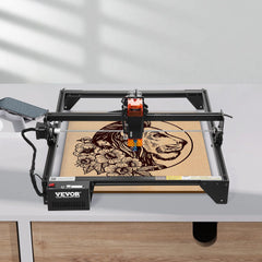 Laser Engraver, 10W Output, Laser Engraving Cutter Machine, 14.9 x 15.7 in/38 x 40 cm Working Area, 10000 mm/min Movement Speed, Compressed Spot with Eye Protection, for Wood, Certain Metal