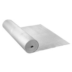 Double Reflective Insulation Roll, Foam Core Radiant Barrier, 3.2 mm 48 in x 50 ft, Double-Sided Aluminum Foil EPE Foam Heat Reflective Shield, Thermal Insulation Roll for Window RV Roof