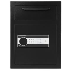 2.5 Cub Depository Safe, Deposit Safe with Drop Slot, Electronic Code Lock and 2 Emergency Keys, 20.27'' x 13.97'' x 13.97'' Business Drop Slot Safe for Cash, Mail in Home, Hotel, Office