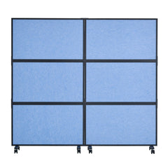 Acoustic Room Divider Partition Panel Privacy Screen 2 Pack Indigo Blue