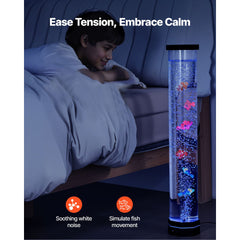Bubble Tube Lamp 16 Color 80 cm Sensory Aquarium Lamp for Relief Calming