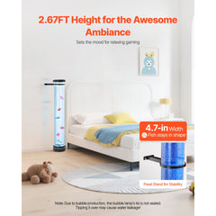 Bubble Tube Lamp 16 Color 80 cm Sensory Aquarium Lamp for Relief Calming