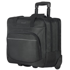 Rolling Laptop Bag 39.62 cm Wheeled Computer Bag for Women & Men Black