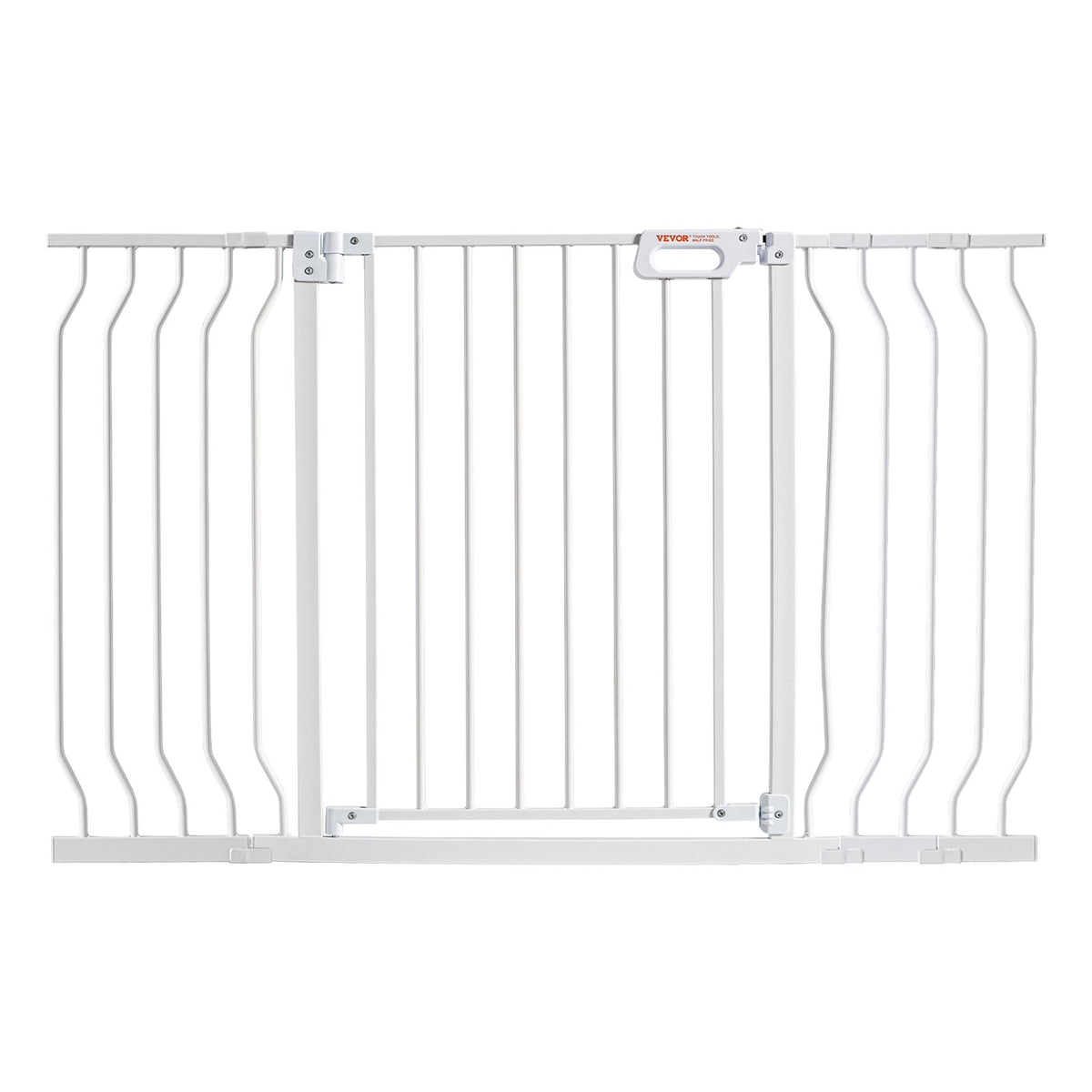 Baby Gate, 749-1346 mm Extra Wide, 762 mm High, Dog Gate for Stairs Doorways and House, Easy Step Walk Thru Auto Close Child Gate Pet Security Gate with Pressure Mount and Wall Mount Kit, White