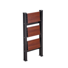 3 Step Ladder, Folding Step Stool with Wide Anti-Slip Pedal and Comfort Handgrip, Lightweight 150 kg Capacity Portable Aluminum Plant Support, Multi-Use for Adults, Home Repairing, Cleaning