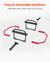Trap Bar Hex Bar, 50mm Hex Barbell, 240 kg Capacity Shrug Bars, Weightlifting and Strength Training Equipment, Home Gym for Squats, Deadlifts, Shoulder Presses, Red