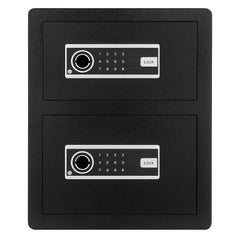 Double Door 3.5 cu.ft Safe Box with Key Lock Password Fireproof Bag Black
