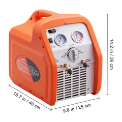 Portable 3/4 HP Refrigerant Recovery Machine for Vapor Liquid Refrigerant