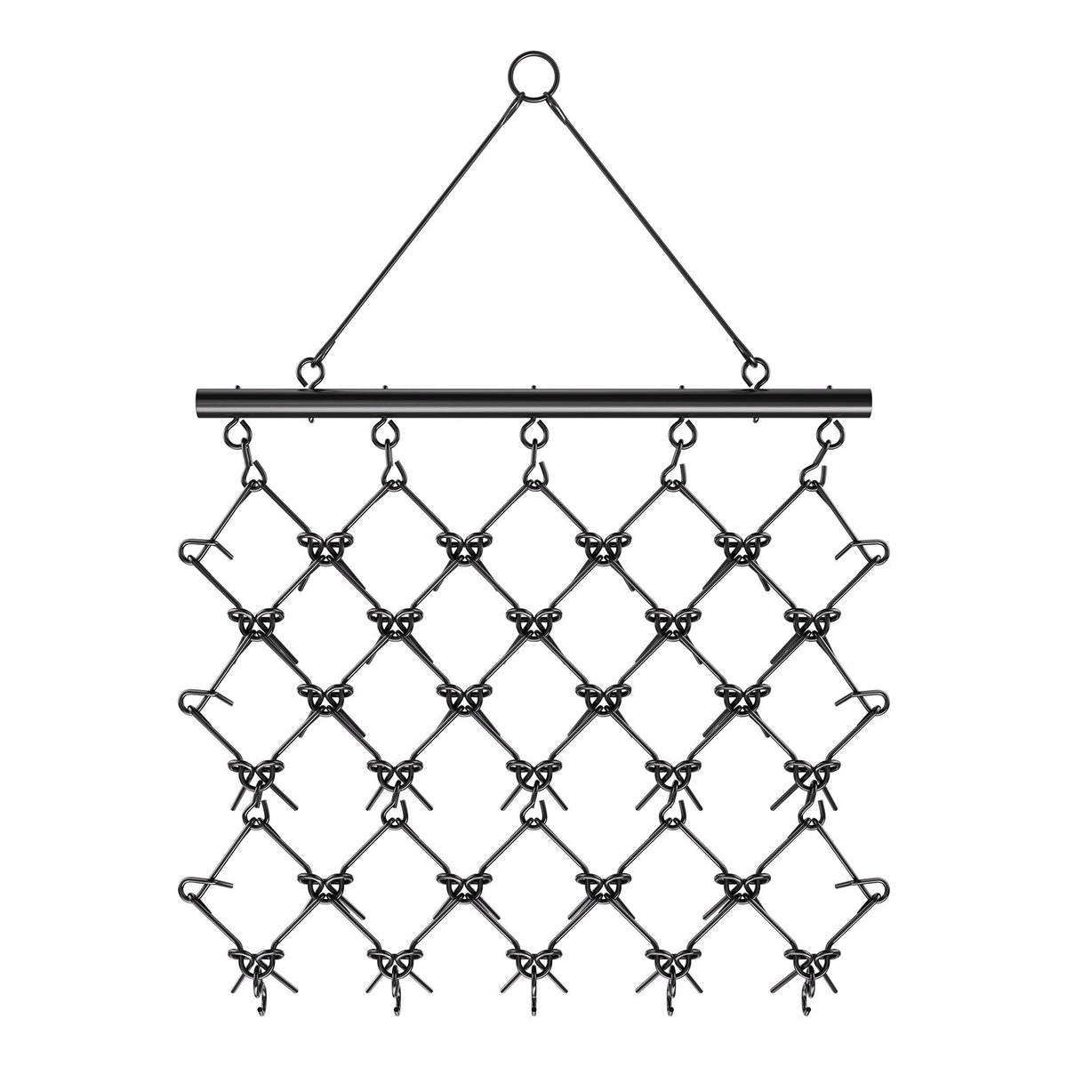 Drag Harrow, 5 x 4.5 ft Durable Chain Harrow with 60 Sharp Teeth, Suitable for ATV UTV Tractor, Ideal for Soil Preparation, Seeding, Smoothing Landscapes, and Yard Gravel Driveway Maintenance