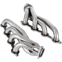 Exhaust Header Set 1 5/8" Exhaust Turbo Headers, Stainless Steel Exhaust Manifold Headers, Shorty Engine Conversion LS Swap Exhaust Headers for Chevy Corvette 1963-1981 V8 Engines LS1 LS2 LS3 LS6 LS10 SUV/Truck Car