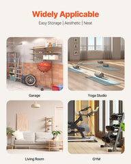 Home Gym Workout Equipment Organizer Yoga Mat Storage Weight Rack Dumbbell 1035 x 405 x 885 mm