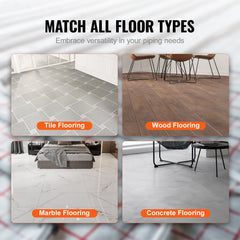 VEVOR PEX-AL-PEX Tube, 300M, 16 mm Diameter Aluminum-Plastic Composite Pipe Oxygen Barrier Radiant Floor PEX Pipe, 2 mm Thickness Radiant Heat Floor Plumbing Inner Aluminum Layer PEX Tubing Pipe