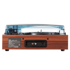 Bluetooth Vinyl Record Player 3-Speed Belt Driven Turntable 5W Speakers