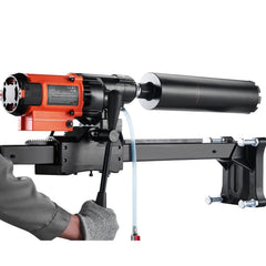 Diamond Core Drilling Machine, 8in Wet&Dry Concrete Core Drill Rig with Stand, 750RPM Speed & 1-1/4" 5/8" Thread & Lifting Handle, 8in Drilling Diameter for Concrete Brick Block Stone, 2500W