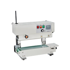 Continuous Bag Band Sealing Machine, 6-12 mm Sealing Width, Vertical Band Sealer Machine with Digital Temperature Control, Carbon Steel Bag Sealer for 0.02-0.8 mm Plastic Bags Films Membrane