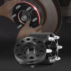1.5" 6"x5.3" Wheel Spacers Wheel Adapters 6 Lug Forged Spacer 4 PCS Black