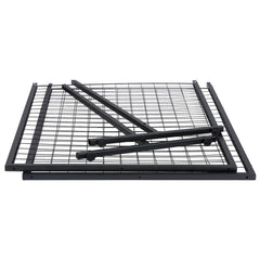 2' x 5.6' Grid Wall Panels Tower, 2 Packs Wire Gridwall Display Racks with T-Base Floorstanding, Double Side Gridwall Panels for Art Craft Shows, Retail Display with Extra Clips and Hooks