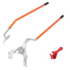 Tire Mount Demount Tool, 571-622 mm Manual Steel Tire Changer Mount Demount Removal Tool, with Extra Bead Holder, Tubeless Truck Bead Breaker, 3 PCS Tire Changing Tools, Orange