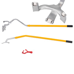 Tire Mount Demount Tool, 571- 622 mm Manual Steel Tire Changer Mount Demount Removal Tool, with Extra Bead Holder, Tubeless Truck Bead Breaker, 3 PCS Tire Changing Tools, Orange