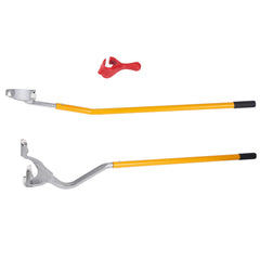 Tire Mount Demount Tool, 571- 622 mm Manual Steel Tire Changer Mount Demount Removal Tool, with Extra Bead Holder, Tubeless Truck Bead Breaker, 3 PCS Tire Changing Tools, Orange