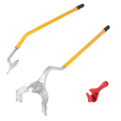 Tire Mount Demount Tool, 571- 622 mm Manual Steel Tire Changer Mount Demount Removal Tool, with Extra Bead Holder, Tubeless Truck Bead Breaker, 3 PCS Tire Changing Tools, Orange